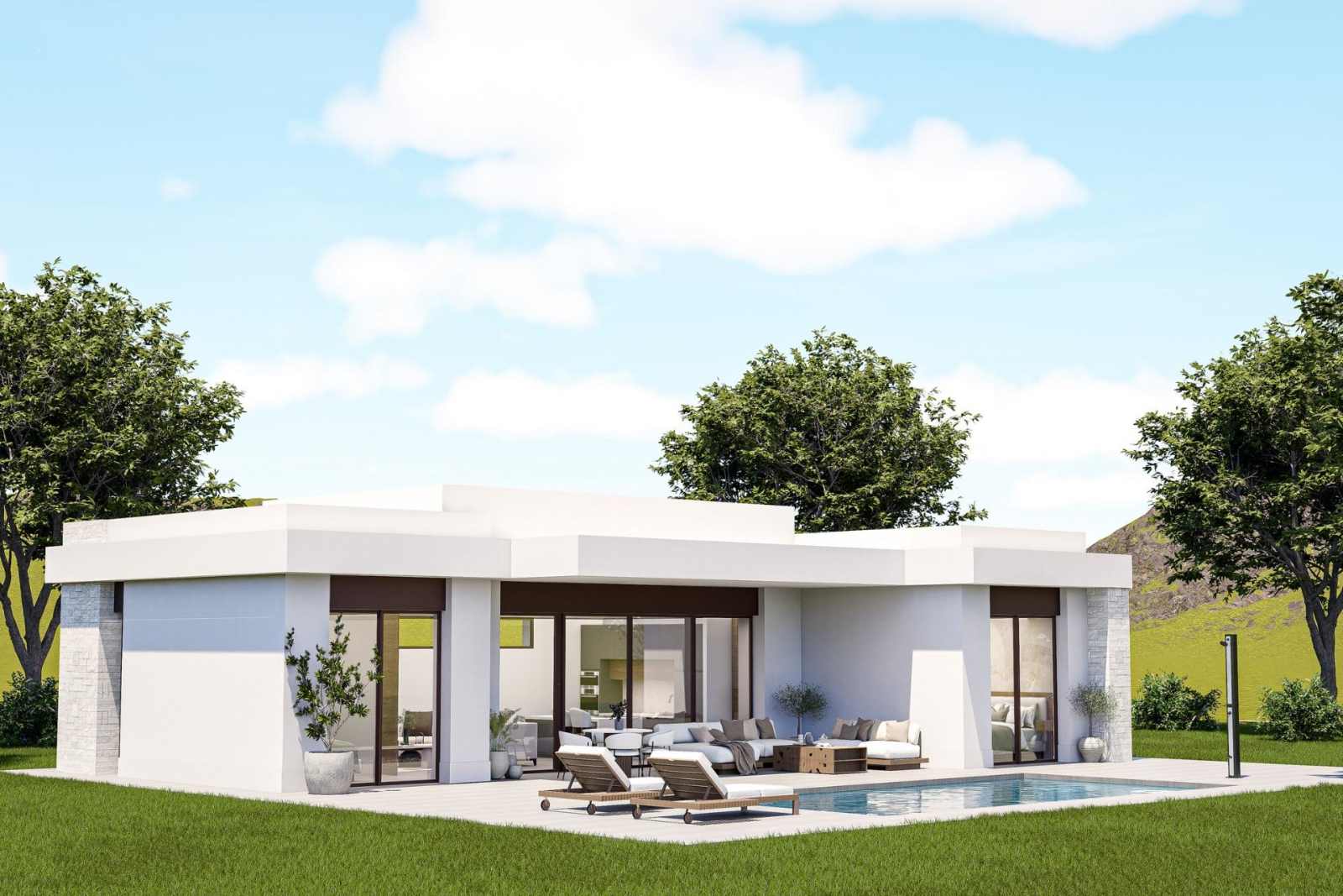 Nybygd villa med privat basseng – 2 soverom og 10 000 m² tomt, bilde 1