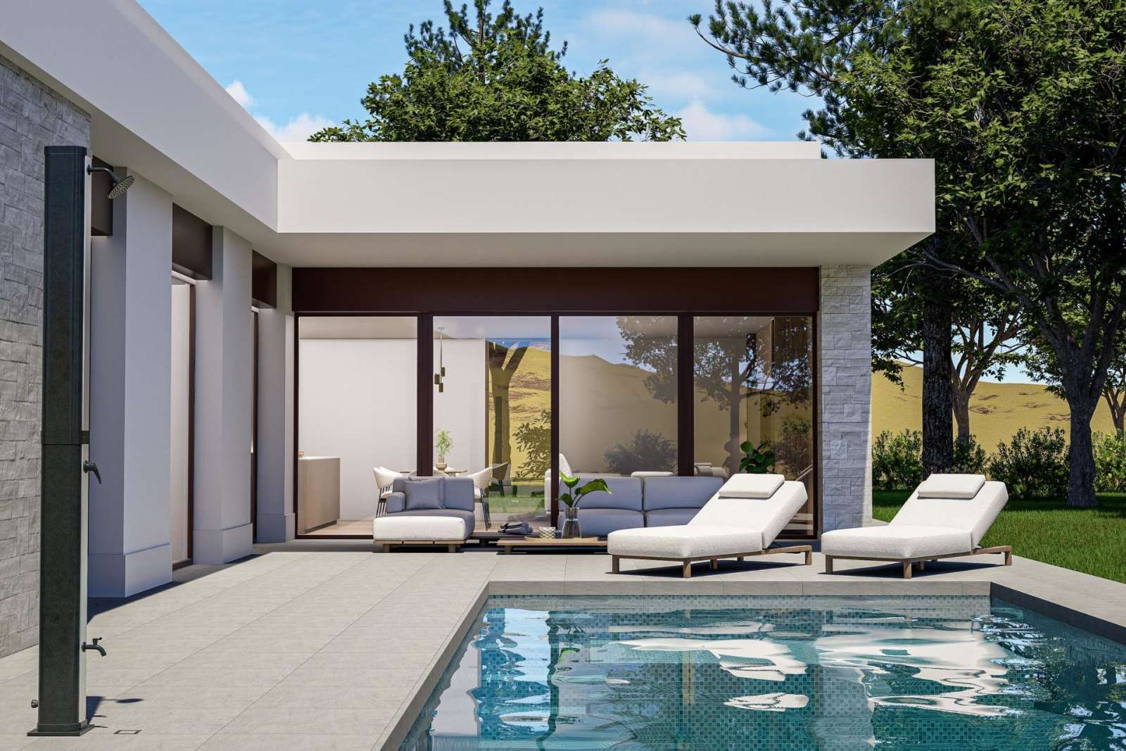 Nybygd villa med privat basseng – 3 soverom og 10 000 m² tomt, bilde 1