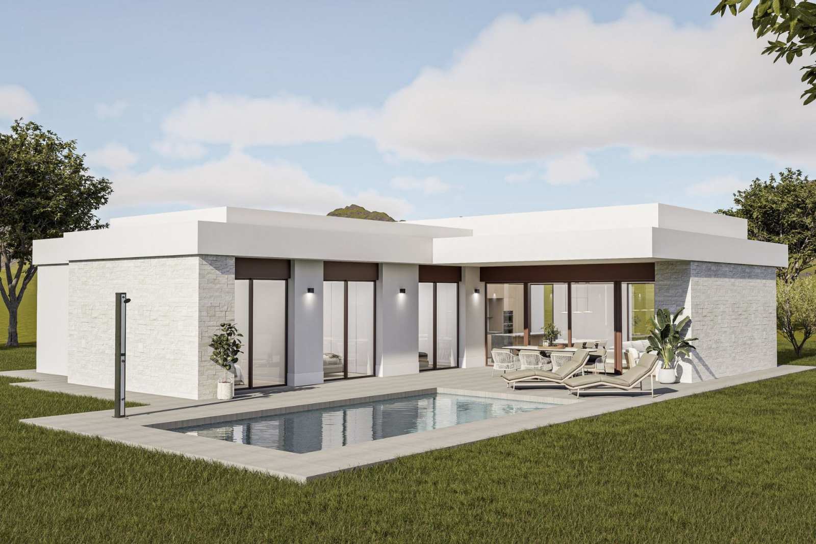 Kjempeflott villa med privat basseng – 3 soverom og 10 000 m² tomt, bilde 1