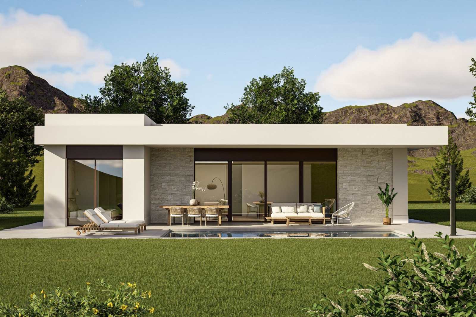 Kjempeflott ny villa i Pinoso – Privat basseng og 10 000 m² tomt, bilde 1