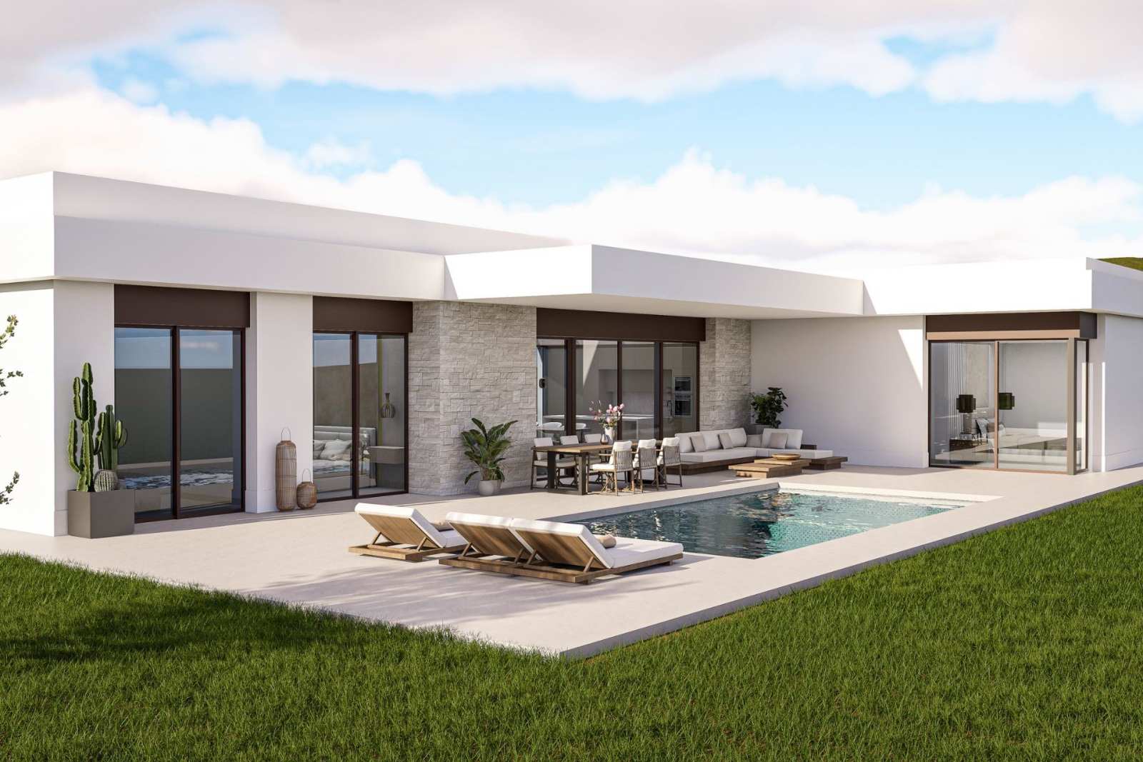Nybygd villa med privat basseng – 3 soverom og 10 000 m² tomt, bilde 1