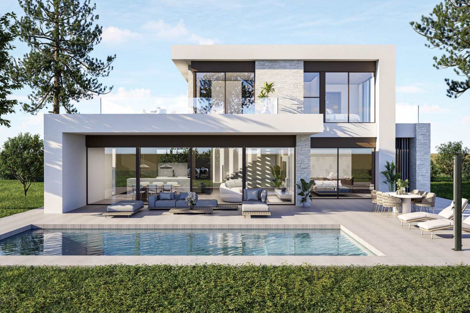 Kjempeflott villa med privat basseng – Nybygg og 3 soverom, bilde 1