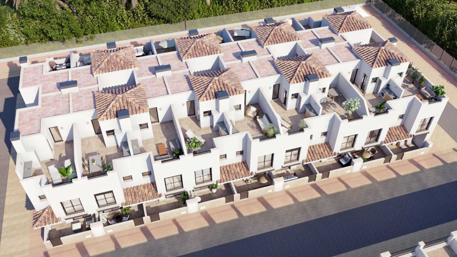 Nytt rekkehus med takterrasse – Felles basseng og 3 soverom, bilde 1
