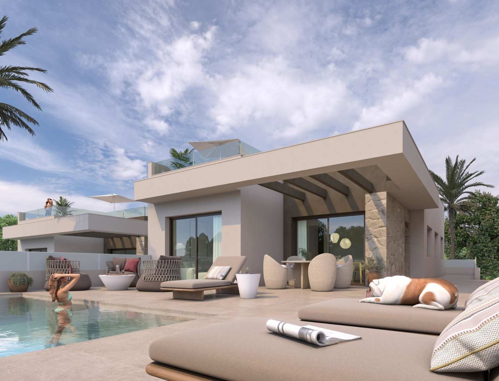 Ny villa med privat basseng og takterrasse, bilde 1