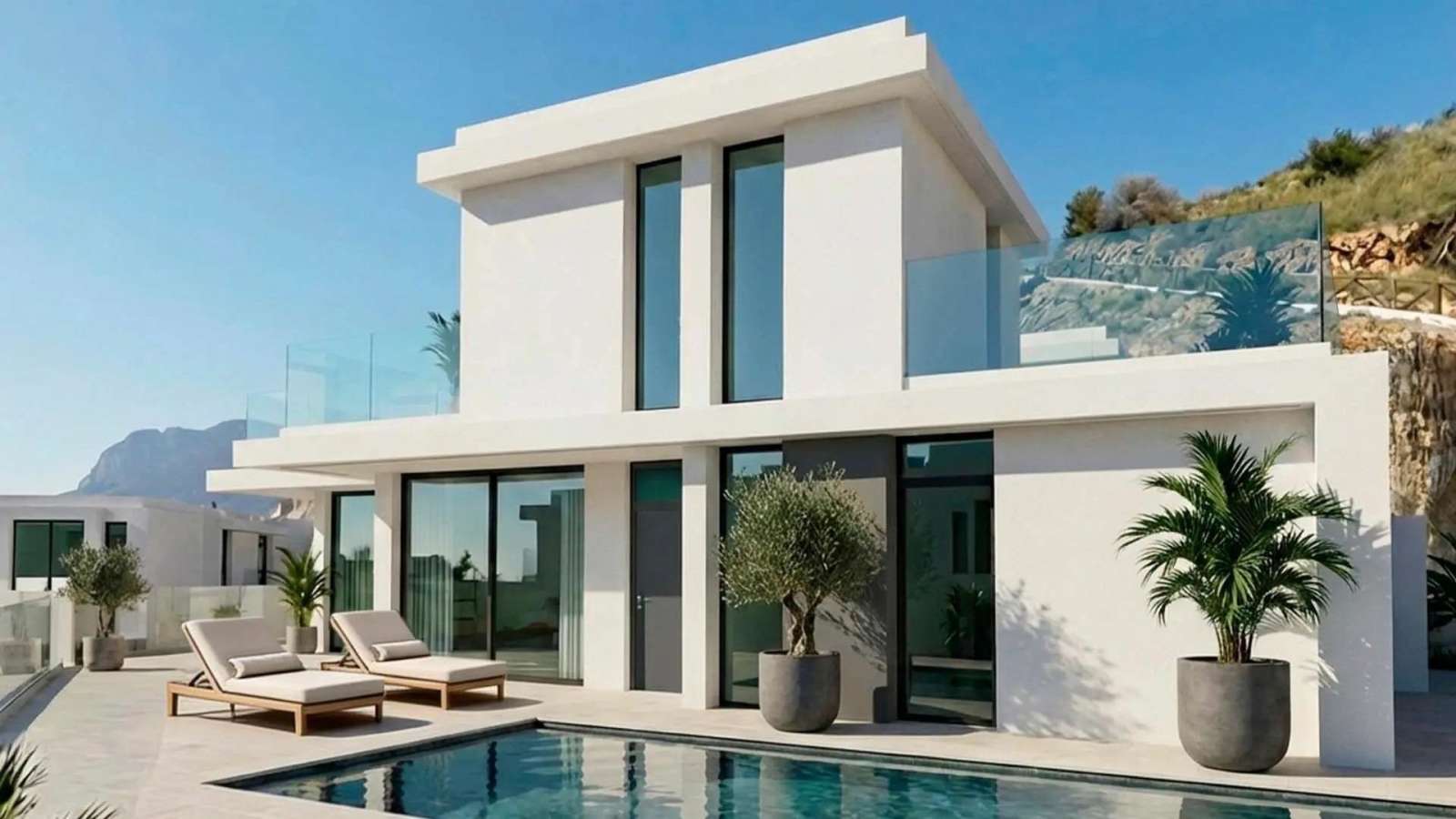 Kjempeflott nybygd villa – Privat basseng og 120 m² terrasse, bilde 1