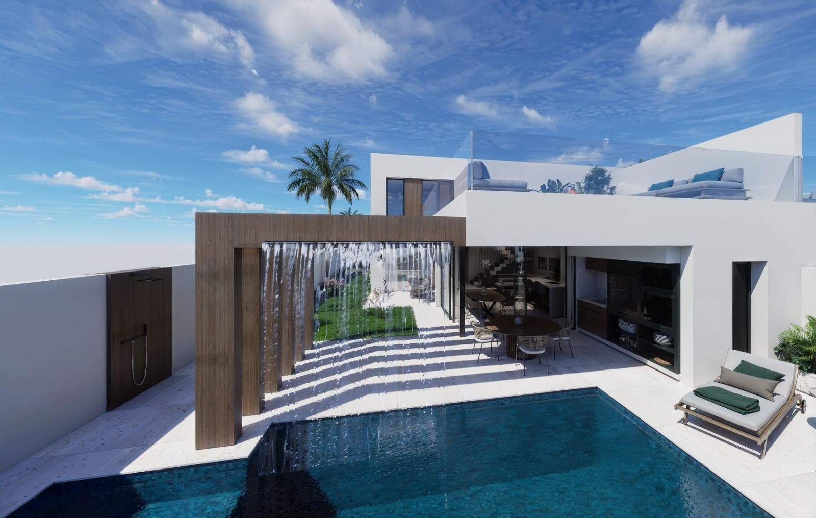 Eksklusiv villa med havutsikt – Takterrasse og privat basseng, bilde 1