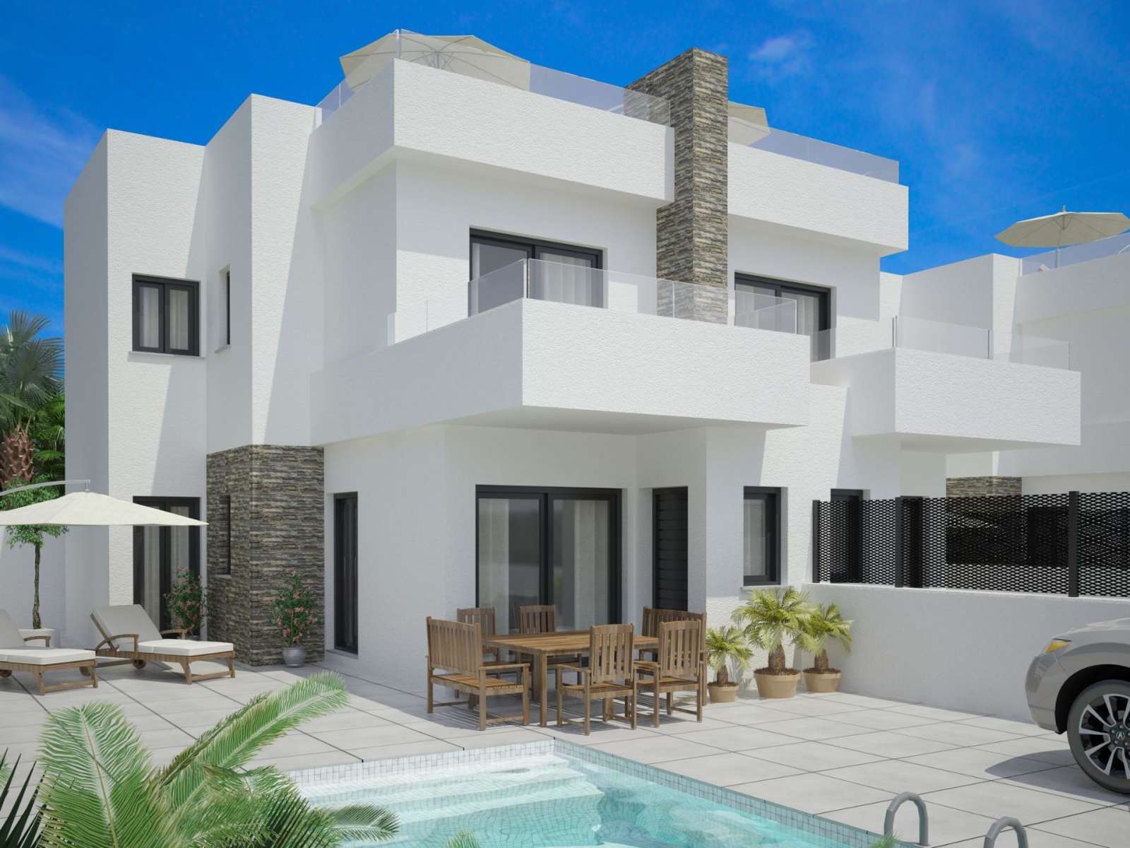 Nybygd villa med privat basseng og takterrasse – Vistabella Golf Resort, bilde 1