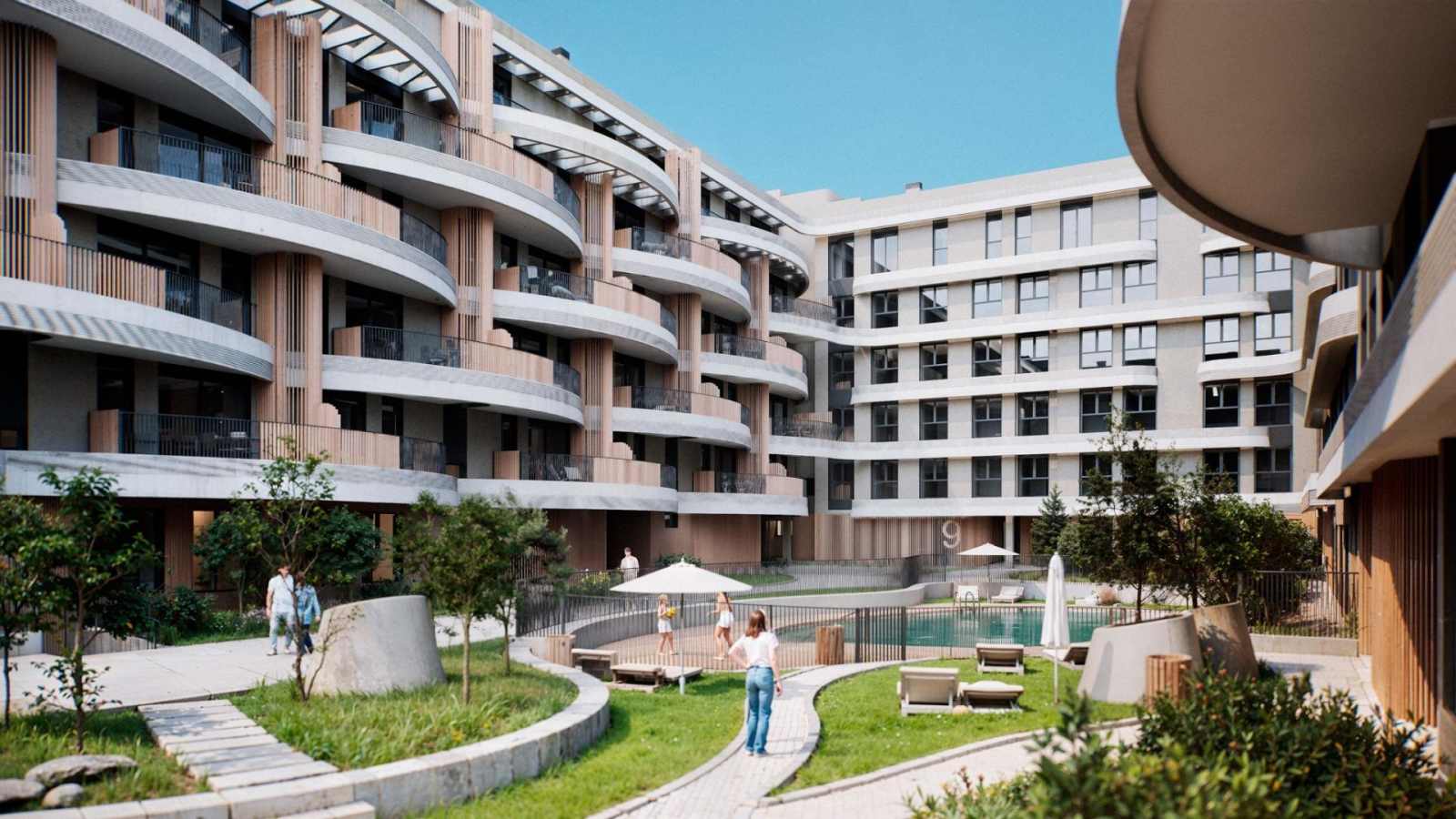 Ny leilighet med takterrasse – Fellesbasseng og parkering, bilde 1