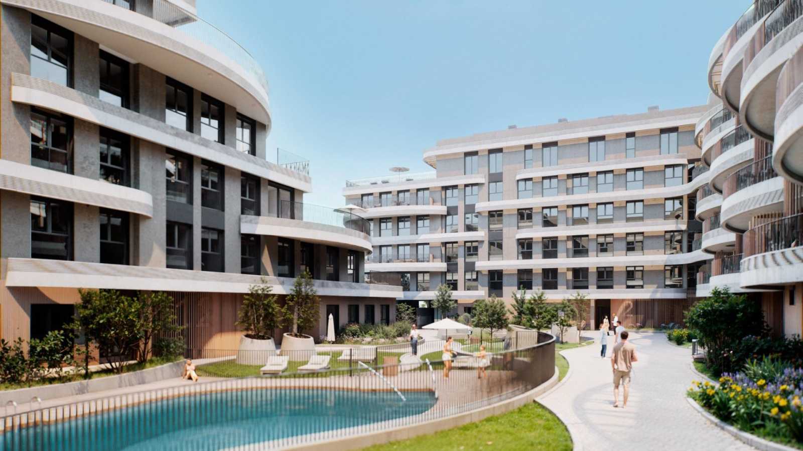 Ny leilighet med takterrasse på 46 m² – Fellesbasseng og parkering, bilde 1