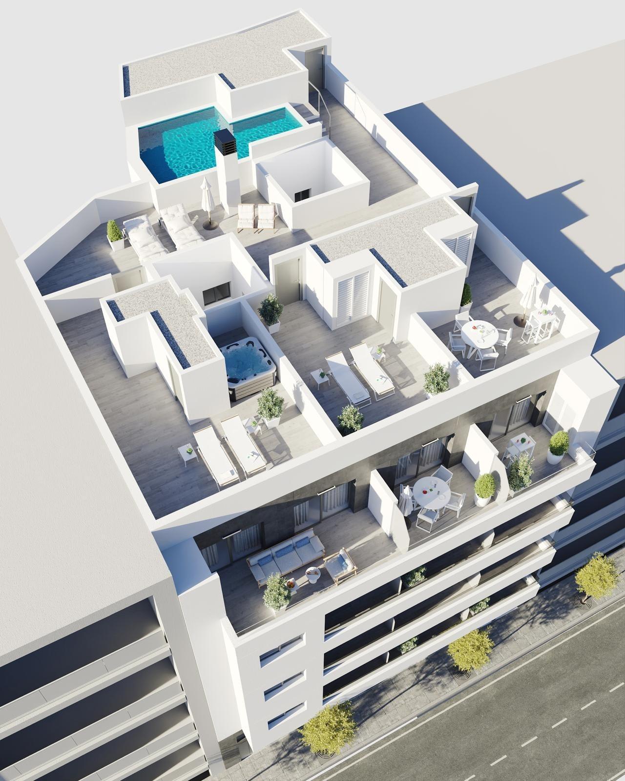 Ny leilighet med takterrasse – Gangavstand til strand og fellesbasseng, bilde 1