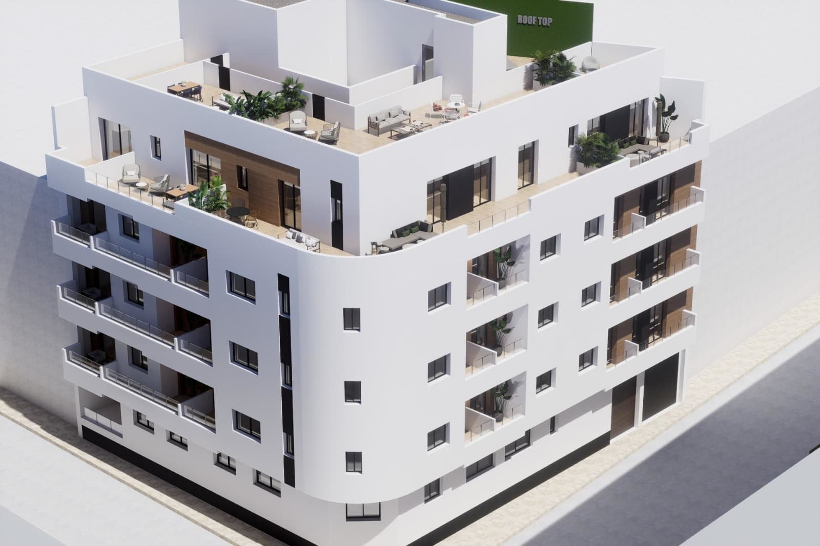 Ny leilighet med takterrasse – 1 soverom i Torrevieja, bilde 1