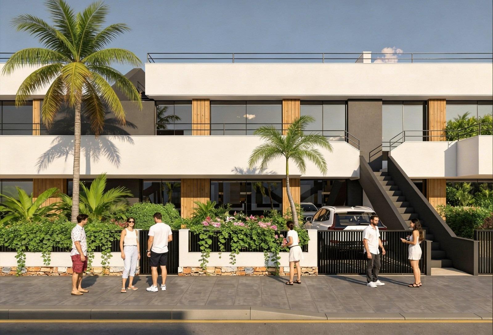 Nybygd bungalow med takterrasse – Felles basseng og 2 soverom, bilde 1