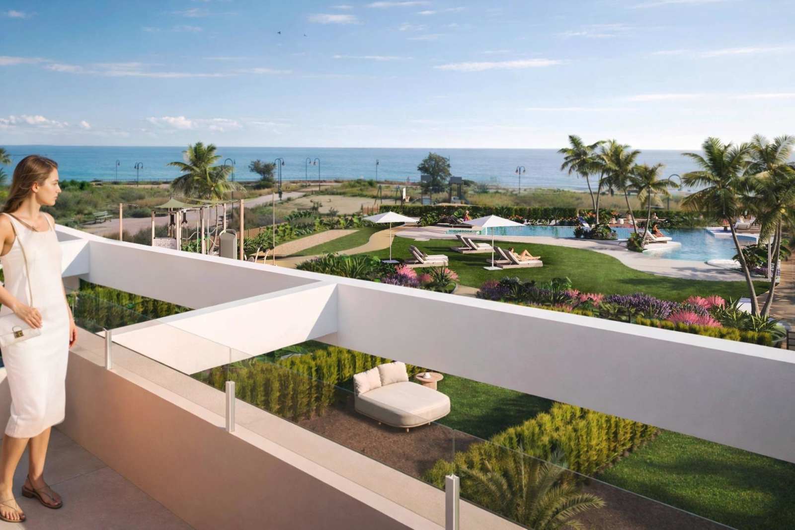 Eksklusiv villa – Gangavstand til strand, takterrasse, førstelinje, havutsikt, 3 soverom og 229 m², bilde 1