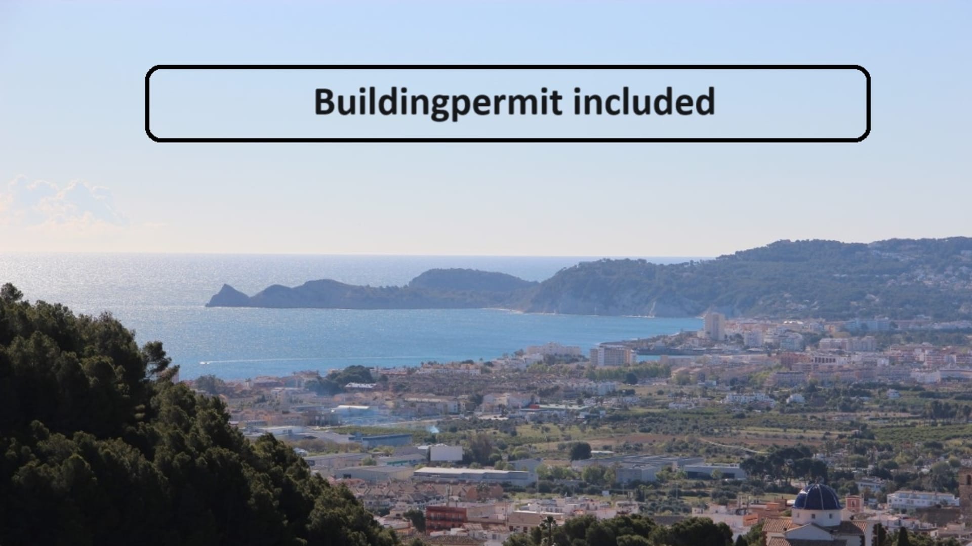 2032JAV Building plot with permit and beautiful sea view for sale in Javea