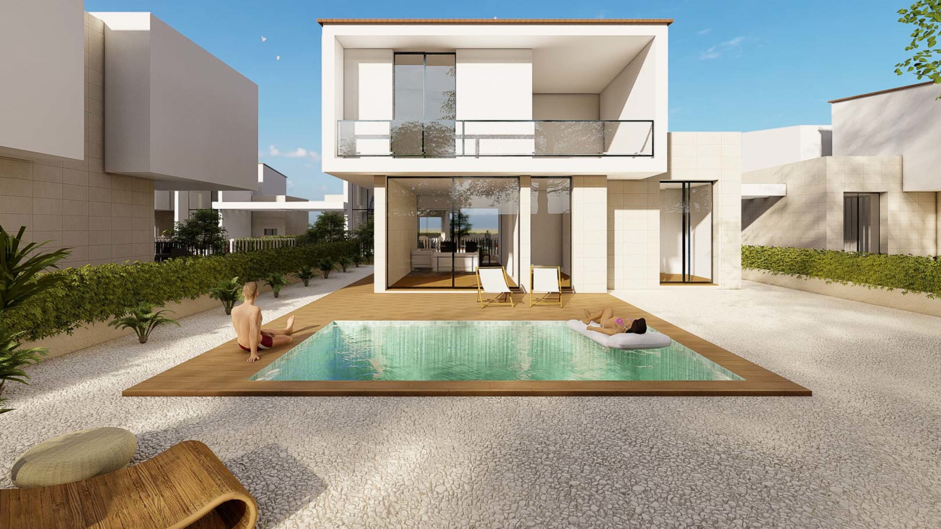 8226NUC Modern villa project with sea view for sale in La Nucía.