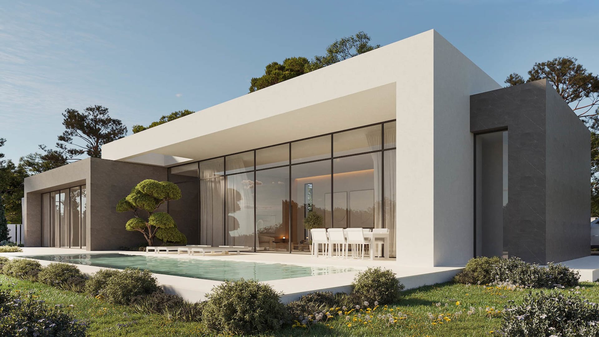 8275CAL Modern villa project for sale in Calpe.