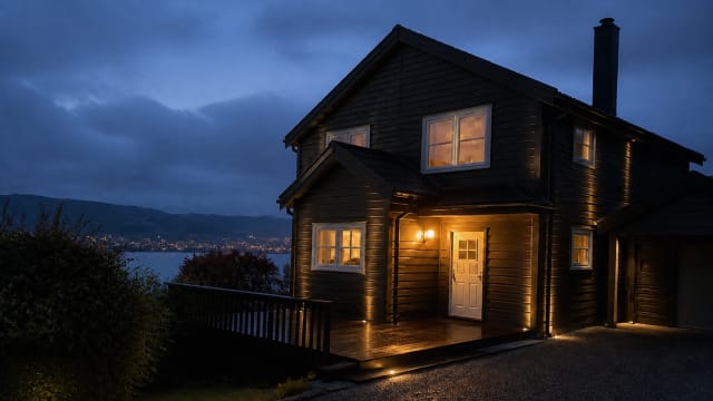 Bruk ChatGPT til å generere ny belysning i stua, kjøkken og ute (illustrasjon)