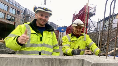 Illus: 2 nye fagarbeidere i betongfaget!