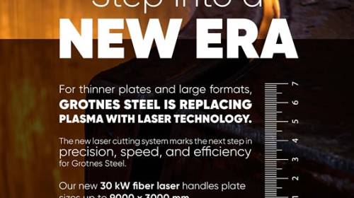 Illus: New Laser Era at Grotnes Steel