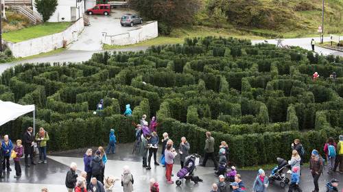 Illus: Labyrint ved Lønningen lystgård