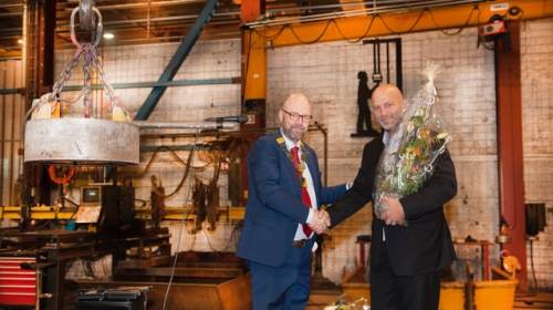 Illus: Celebration of Grotnes Steel's anniversary