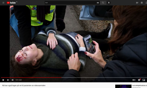 Illus: Videosamtale med AMK