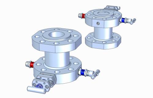 Illus: MP01 SBB/DBB slimline monoflange, "Double Flange"