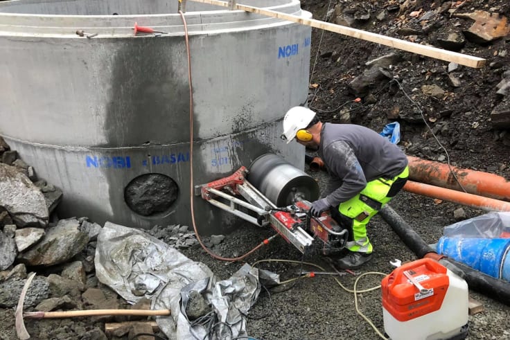 Demolering, kjerneboring og betongsaging – bilde fra galleriet