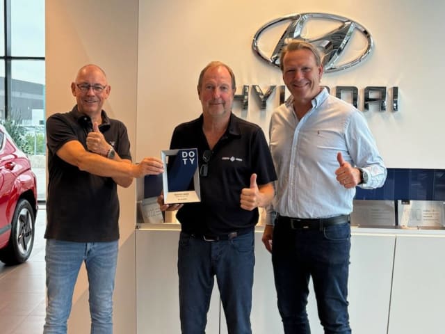 Hovedbilde Lieco Auto mottar prestisjetung Hyundai Dealer of the Year-pris