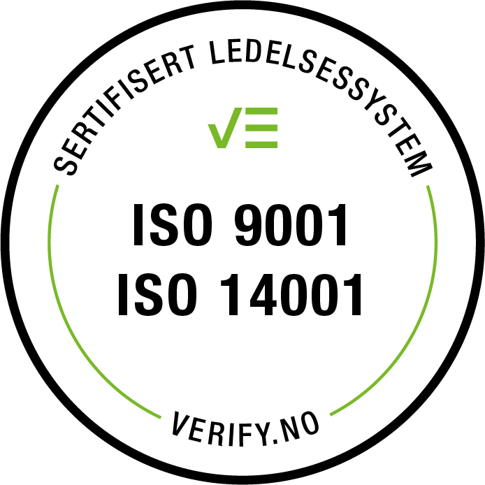 Verify – sertifisert iht. ISO 9001 og 14001