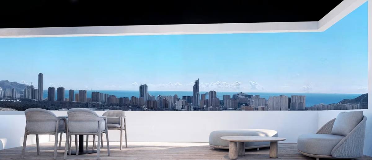 Coastal villa with sea views typical of the north Costa Blanca