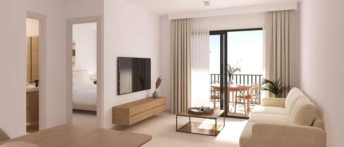 Bright modern living room in a Costa Blanca apartment