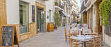 The charming old town of Jávea with traditional architecture and local shops