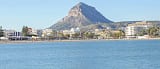 Montgó mountain seen from the beach in Jávea