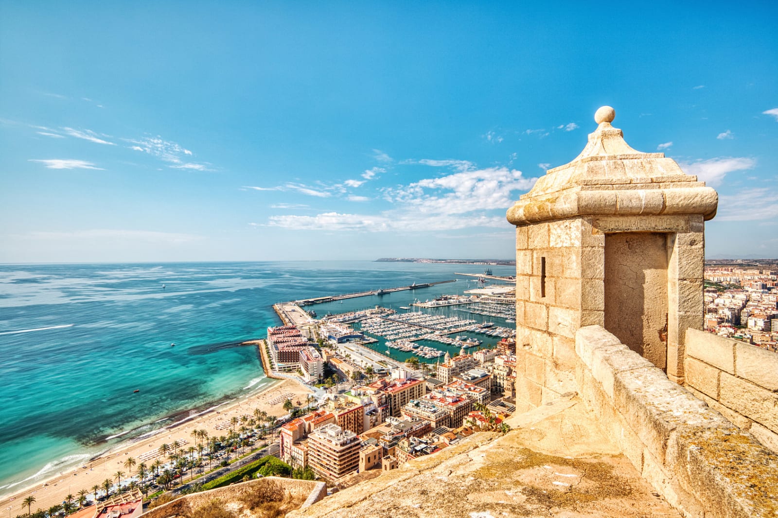 Santa Bárbara Castle with Alicante panorama—historic fortress