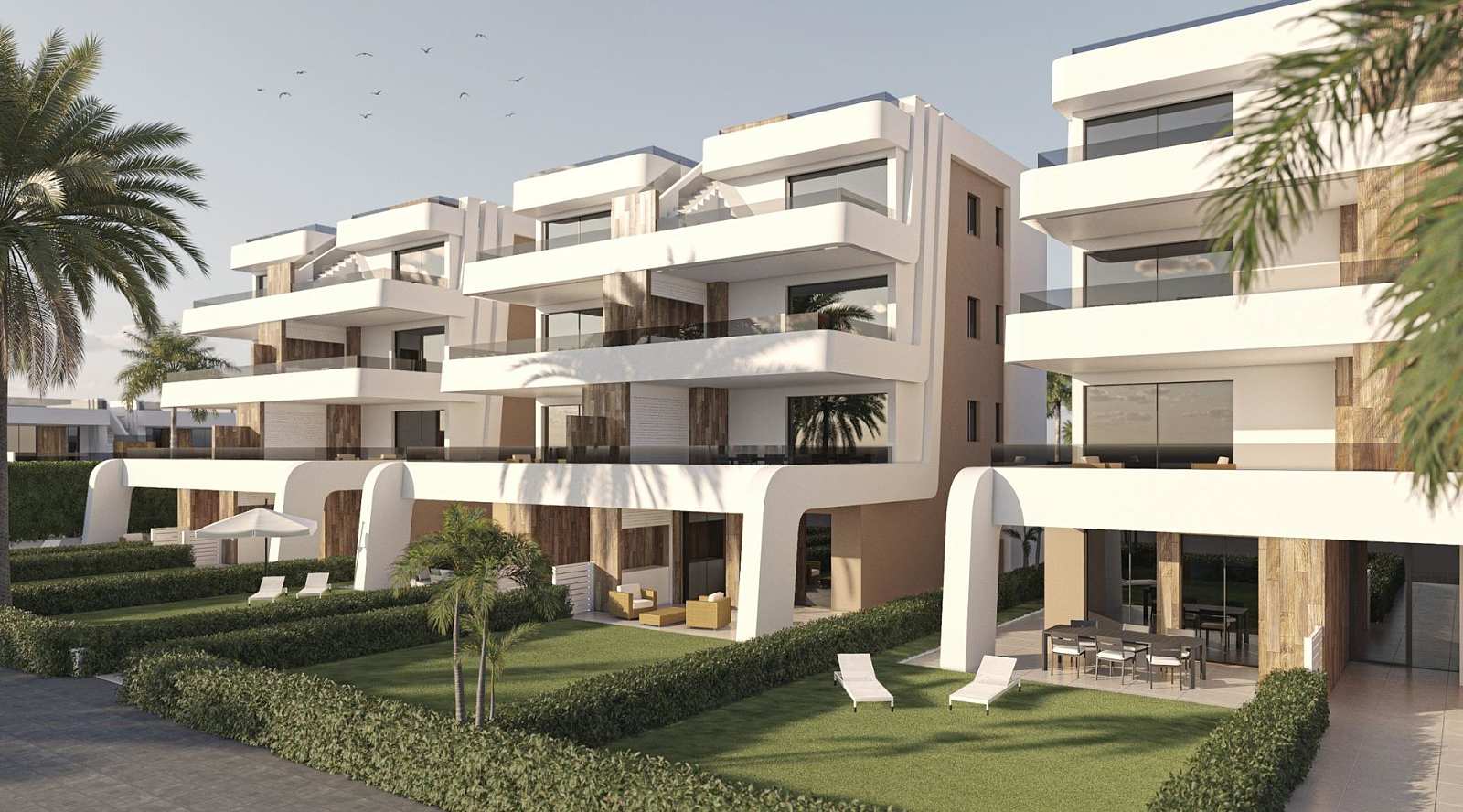 New-build apartment complex in Condado de Alhama golf resort