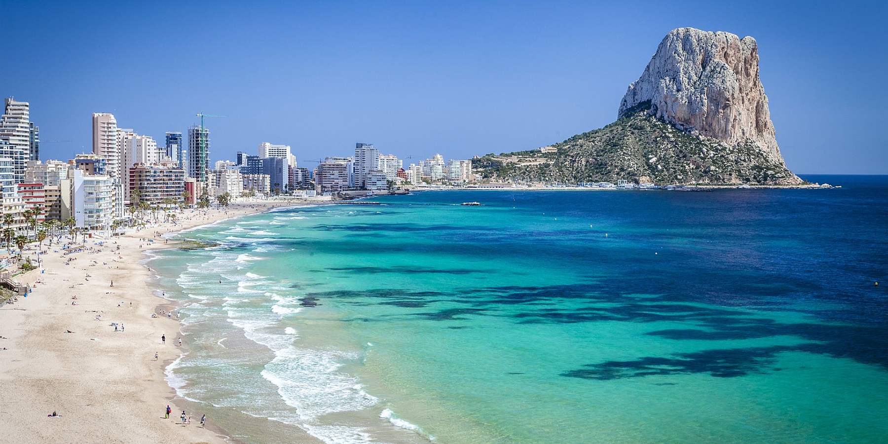 Peñón de Ifach ovanför Calpe på norra Costa Blanca