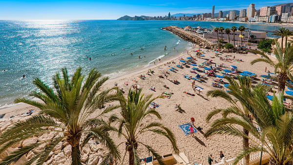Strandliv på Costa Blanca