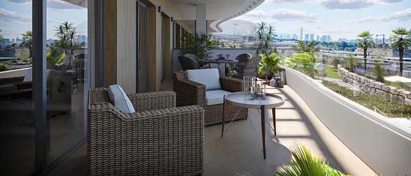 Benidorm skyline view from Finestrat property