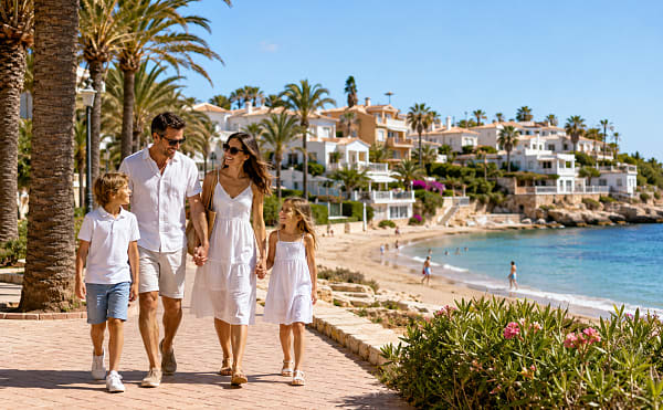 Familieområder på Costa Blanca sør etter livsstil