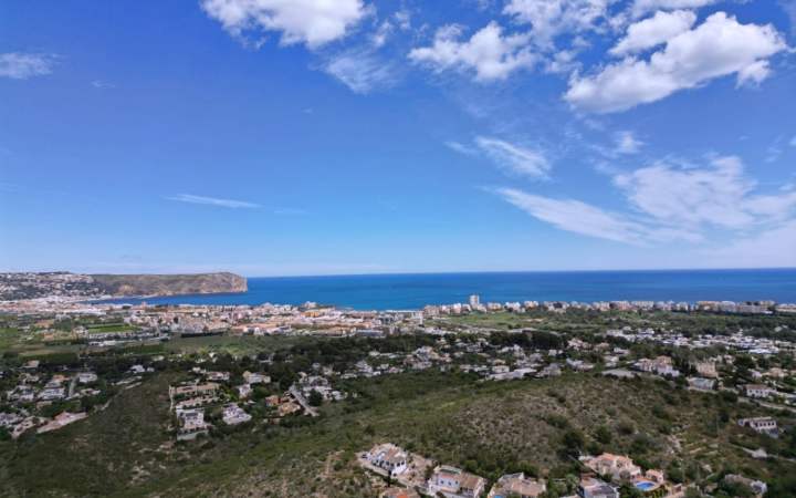 Utsikt fra Cap Martí over Jávea mot Cabo de San Antonio