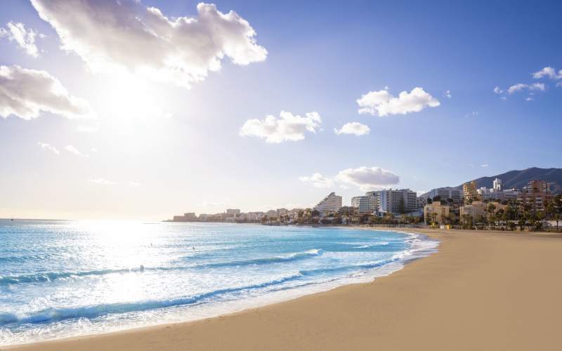 Stranden Santa Ana i Benalmádena Costa