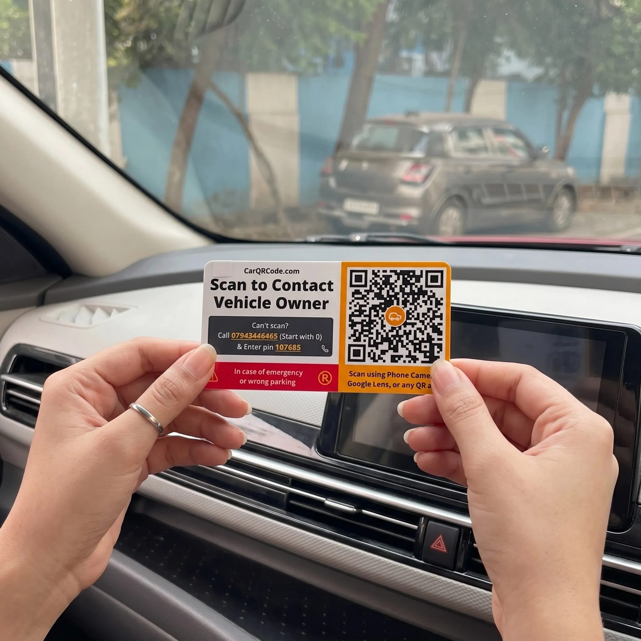 Car QR Code Sticker