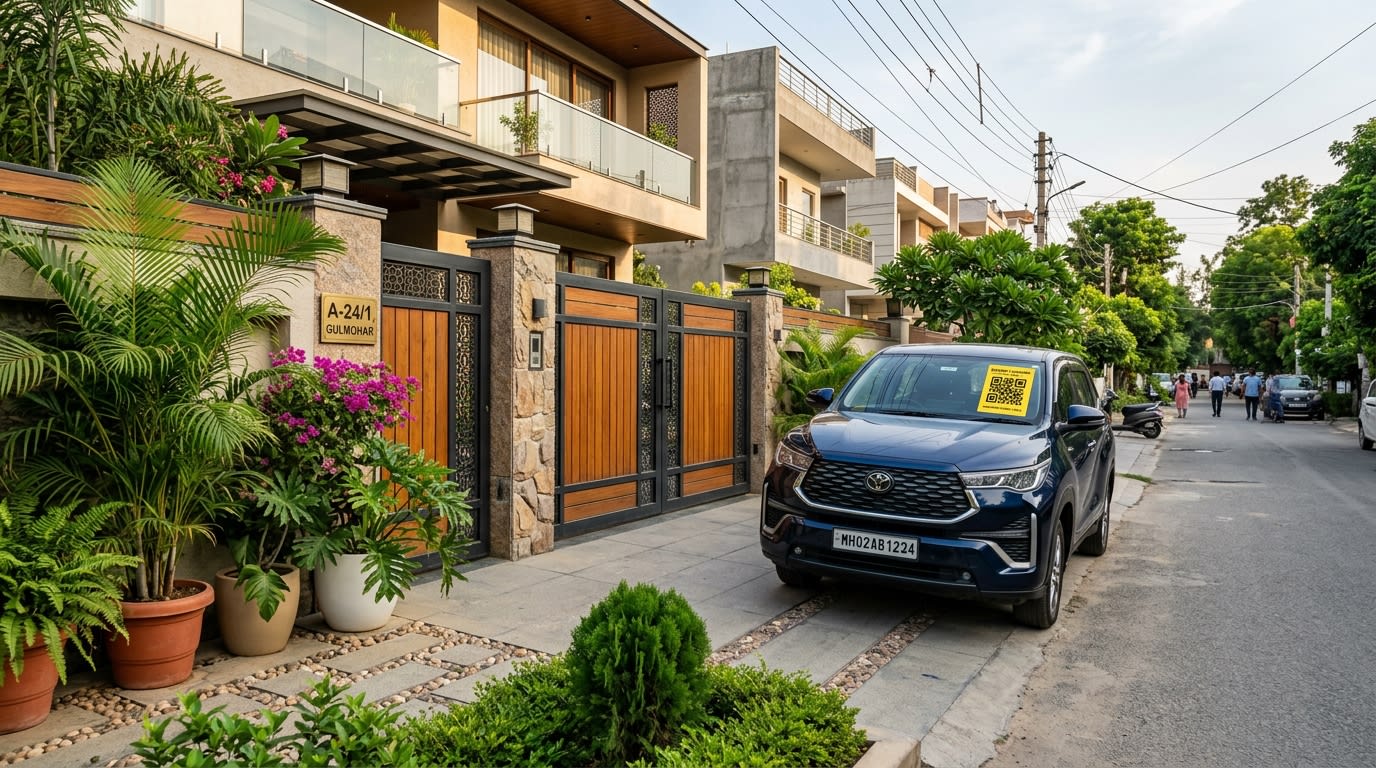 How to Stop Cars from Blocking Your Gate in India (2026 Guide) — Legal Rules, Helplines & Smart Solutions