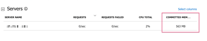 live metrics view