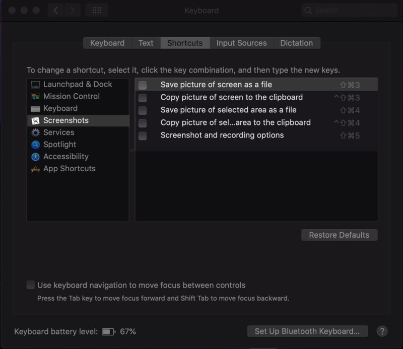 system preferences pane screenshots