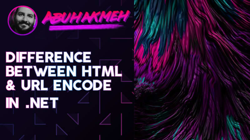 The Difference Between HTML and URL Encode In .NET