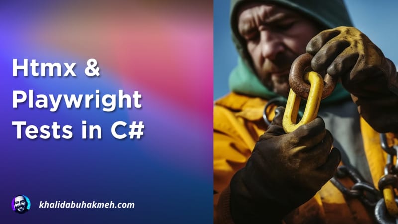 Htmx and Playwright Tests in C#