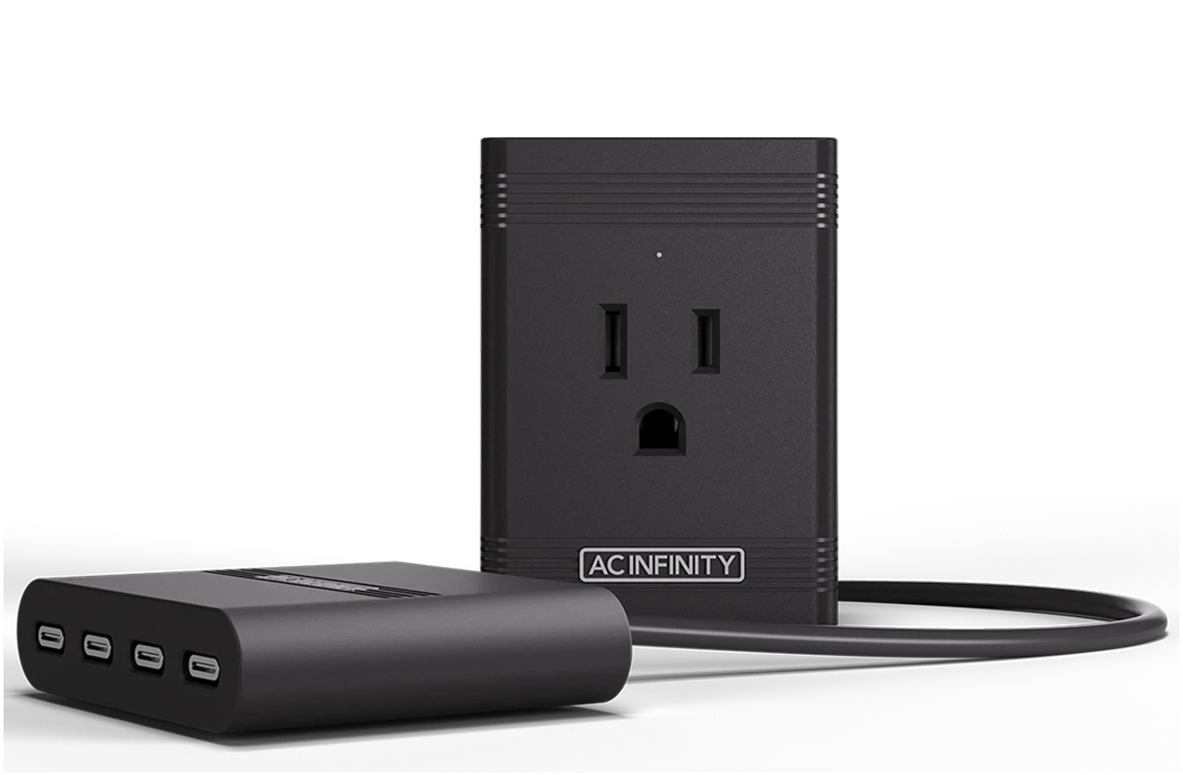 AC Infinity smart outlet and adapter for 3rd party equipment compatibility