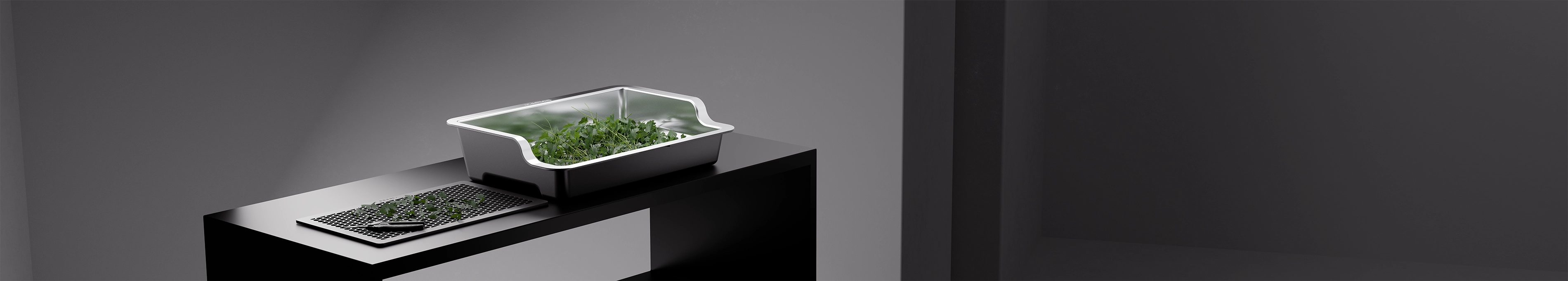 AC Infinity Trim Tray System featuring a modular three-tray assembly with interchangeable sorting and sifting screens, ergonomically designed for comfortable lap or table trimming with food-grade stainless steel construction